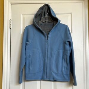 Womens Eddie Bauer reversible zip -up hooded jacket